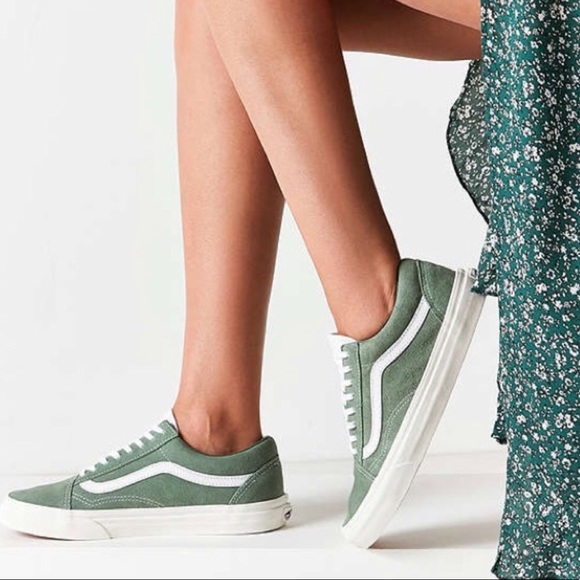 olive green vans womens